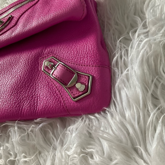 💖 Balenciaga metallic edge lambskin envelop clutch bag Rose 💖 - Picture 8 of 14